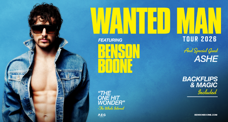 Benson Boone: Wanted Man Tour 2026