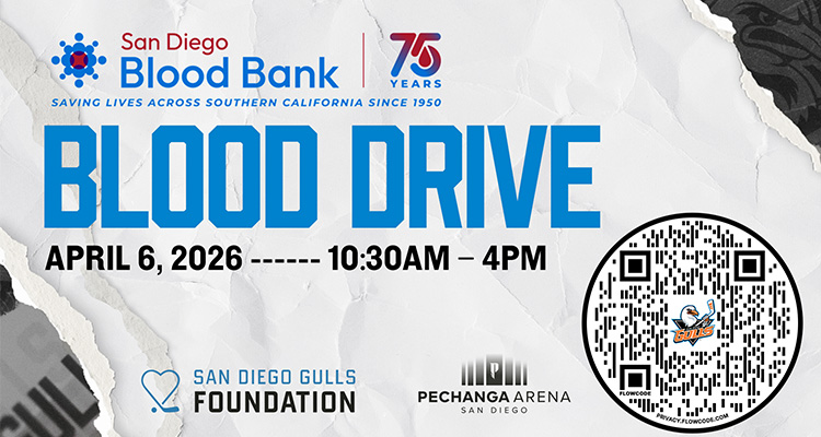 San Diego Gulls Blood Drive Art