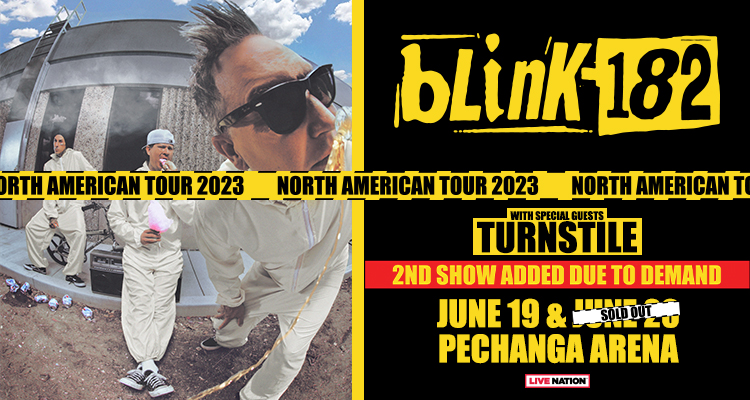 blink-182 2023 Tour  Pechanga Arena San Diego