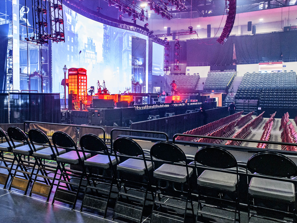 Private events at the Arena Floor at the Pechanga Arena San Diego