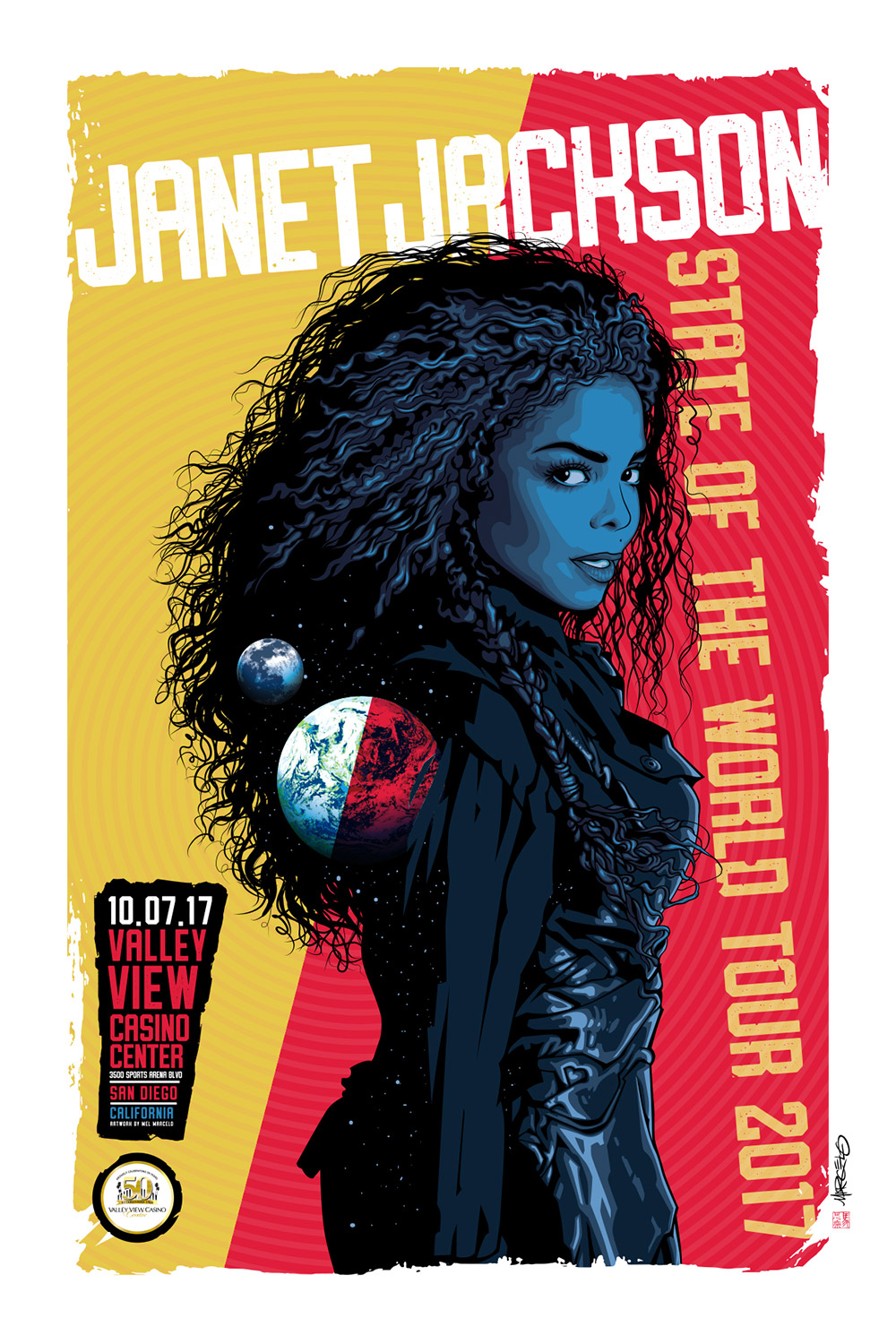 Janet Jackson illustration by Mel Marcelo