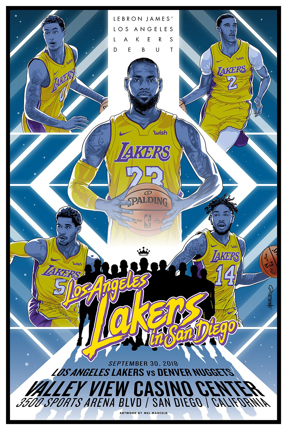 Lakers illustration by Mel Marcelo