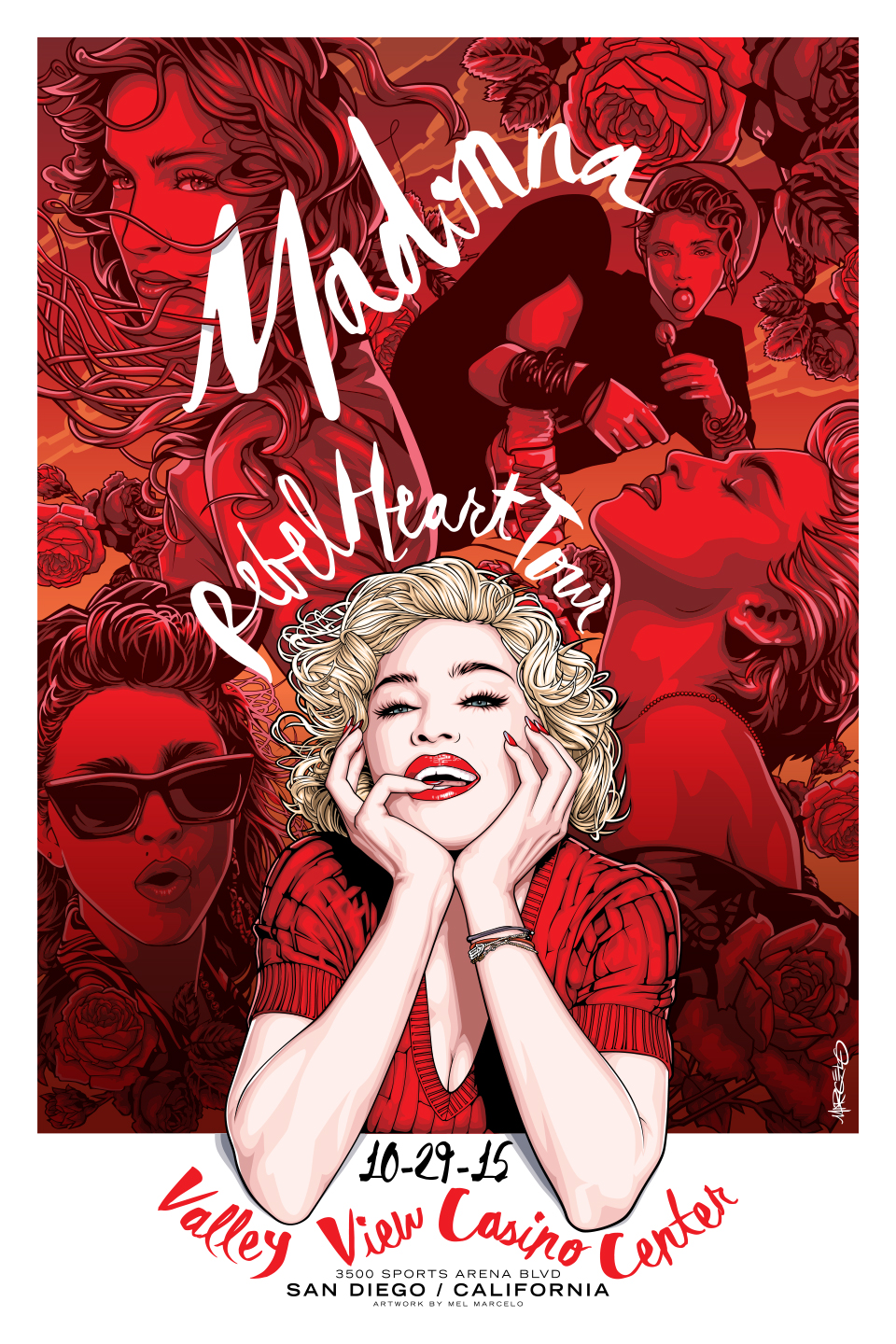Madonna illustration by Mel Marcelo